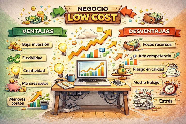 Montar un negocio low-cost, ventajas, desafíos y materiales Montar un negocio low-cost, ventajas, desafíos y materiales