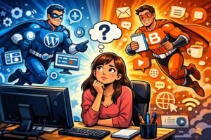 WordPress vs. Blogger para novatos, mi comparativa