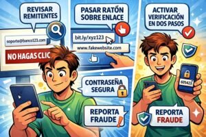 Mini Guía para detectar SMS y correos falsos para novatos