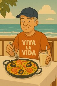 Pedrito en la dieta mediterránea y sus encantos