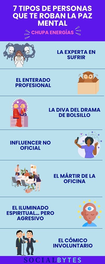 7 tipos de personas que te roban la paz mental